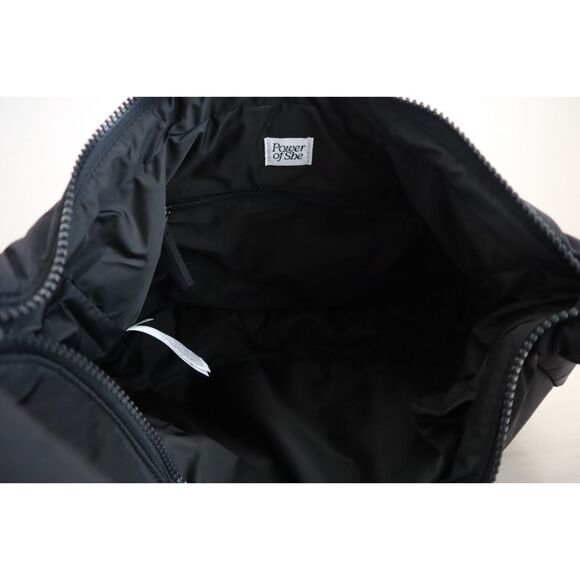 Athleta 599409-01 Women's O/S Black All About Medium Crossbody Hobo Bag - Picture 3 of 16